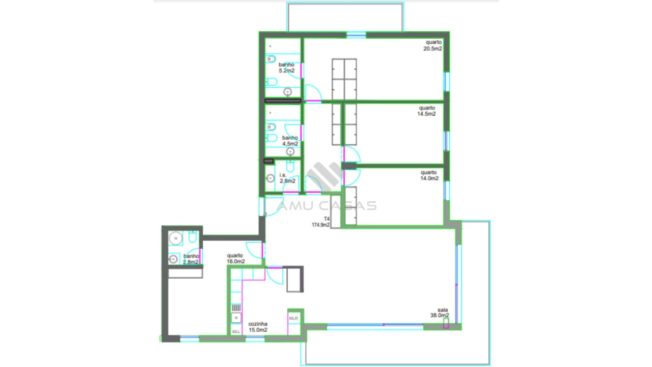 Apartamento T4 para Venda em Requeixo, Nossa Senhora de Fátima e Nariz Foto 9
