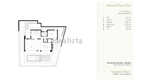 Moradia T3 para Venda em Calheta