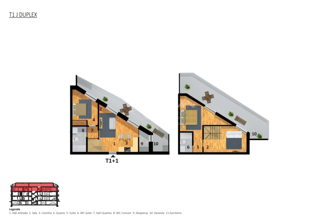 Apartamento T3 para Venda em Viseu Foto 2