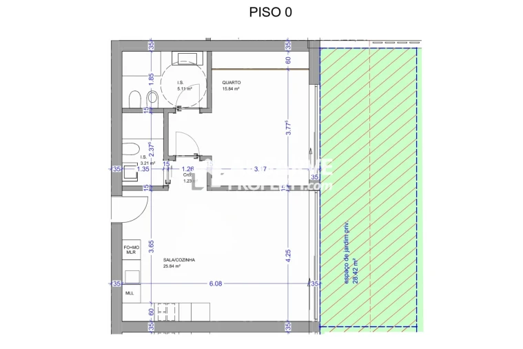 Apartamento T1 para Venda em Quarteira Planta 1
