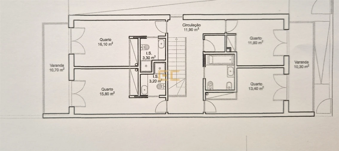 Moradia T4 para Venda em Tavarede Planta 4