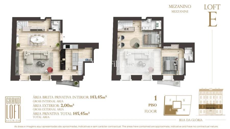 Apartamento T2 para Venda em Santo António Planta 1