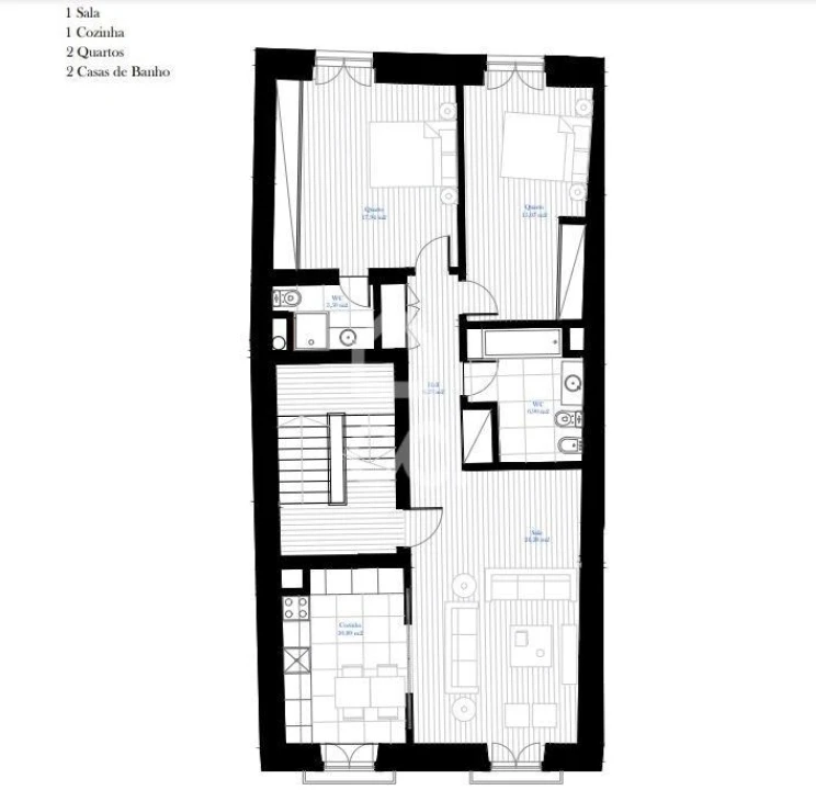 Apartamento T2 para Venda em Sé Nova, Santa Cruz, Almedina e São Bartolomeu Foto 13