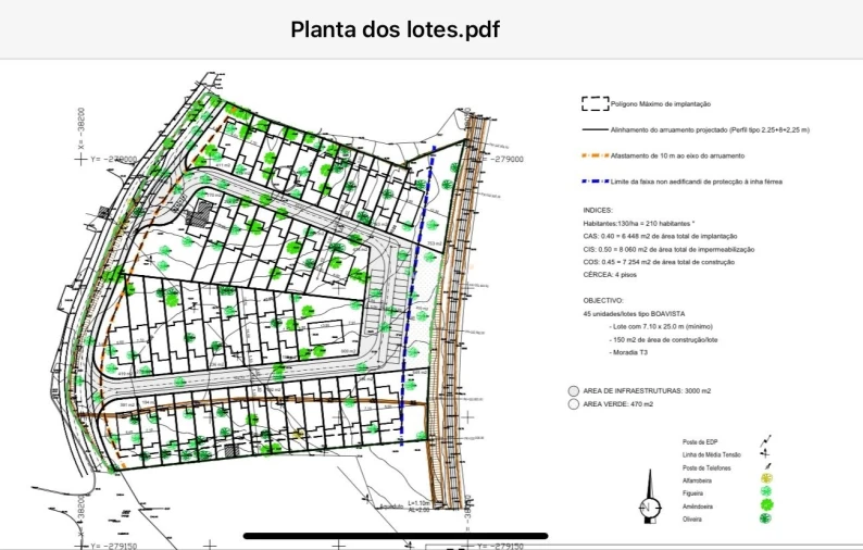 Terreno para Venda em Portimão Planta 1