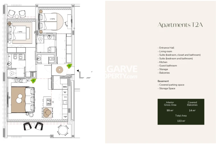 Apartamento T2 para Venda em Altura Planta 1