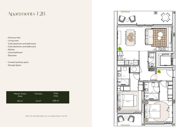 Apartamento T2 para Venda em Altura Planta 8