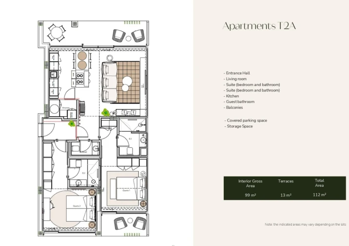 Apartamento T2 para Venda em Altura Planta 7