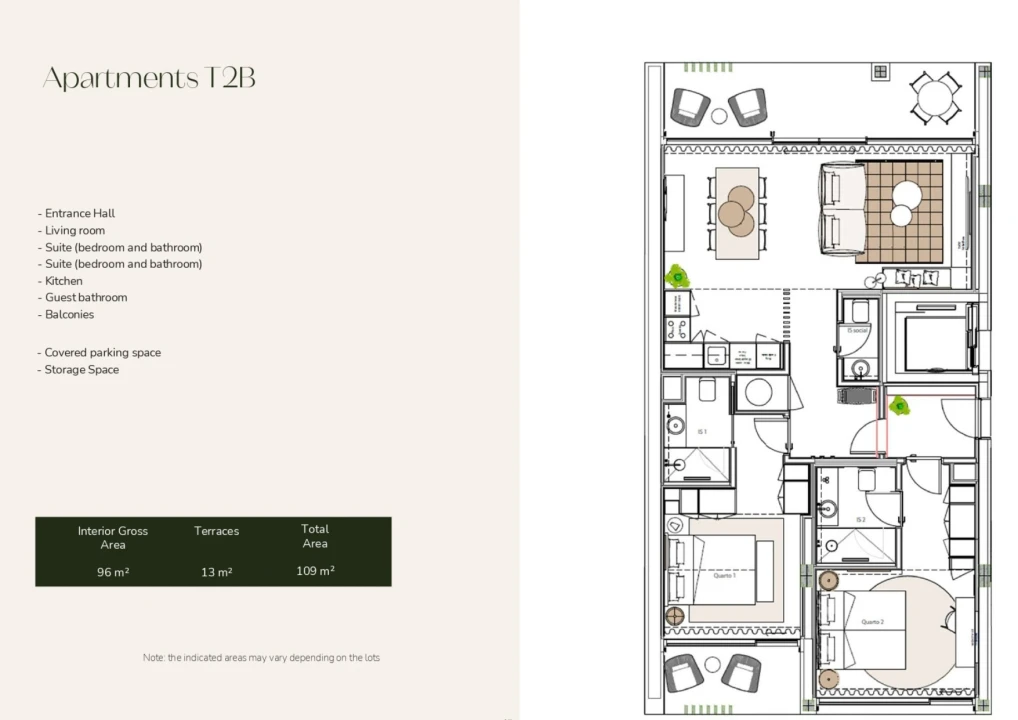 Apartamento T2 para Venda em Altura Planta 8