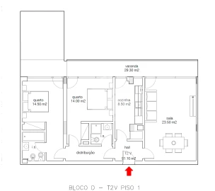 Apartamento T2 para Venda em Buarcos