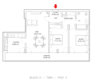 Apartamento T2 para Venda em Buarcos