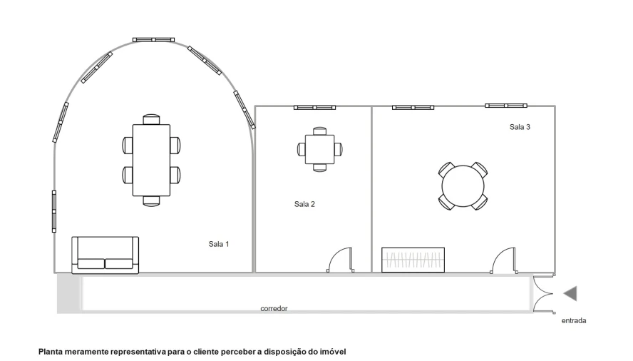 Escritório para Arrendamento em Cedofeita, Santo Ildefonso, Sé, Miragaia, São Nicolau e Vitória Planta 1