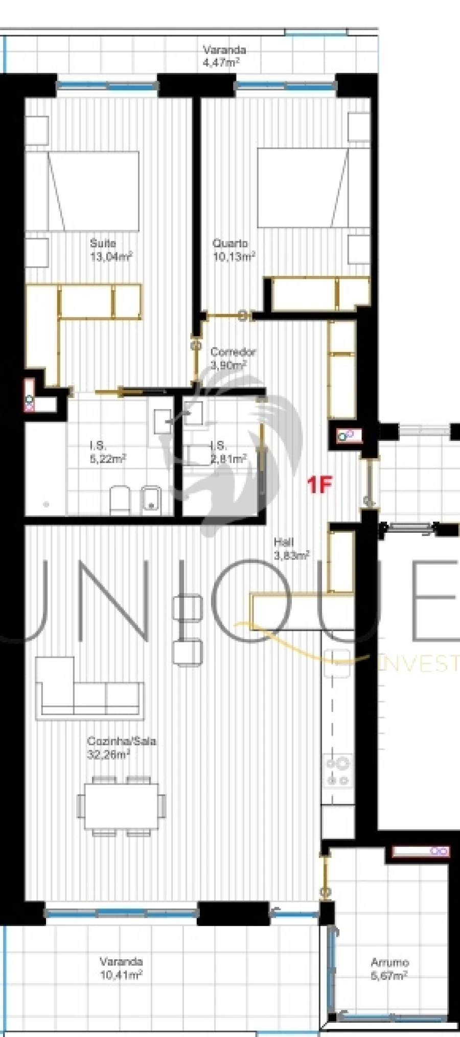 Apartamento T2 para Venda em Glória e Vera Cruz Foto 12