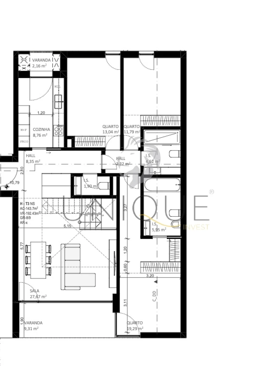 Apartamento T3 para Venda em Soza Foto 14