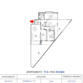 Apartamento T3 para Venda em Tavarede
