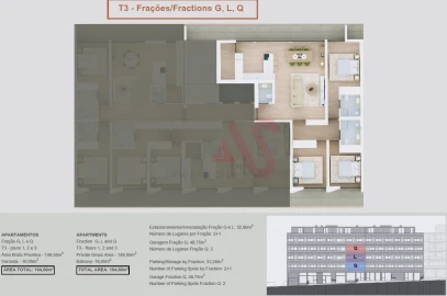 Apartamento T3 para Venda em Margaride, Várzea, Lagares, Varziela, Moure