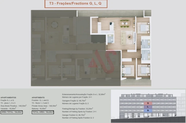 Apartamento T3 para Venda em Margaride, Várzea, Lagares, Varziela, Moure Foto 16