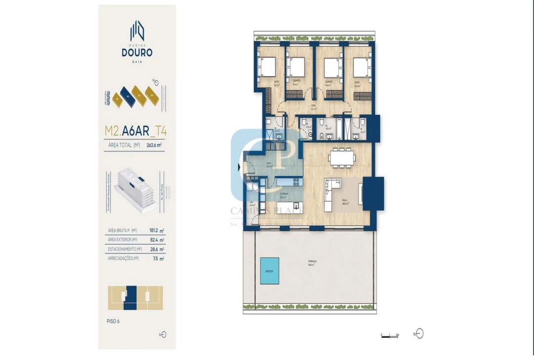 Apartamento T4 para Venda em Canidelo Foto 22