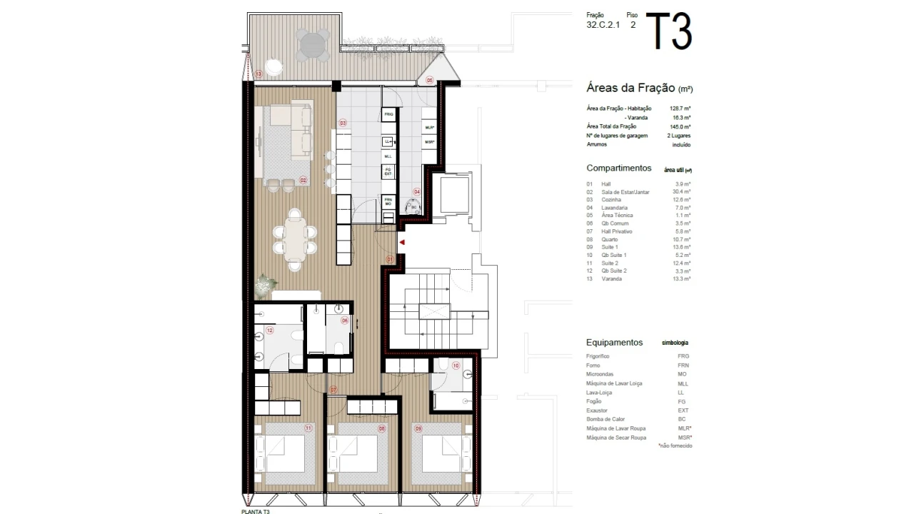 Apartamento T3 para Venda em Canidelo Foto 41