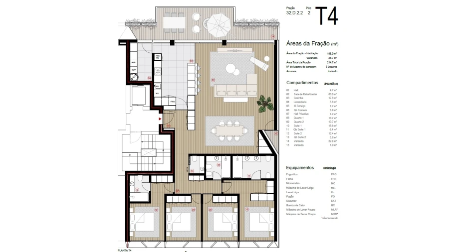 Apartamento T4 para Venda em Canidelo Foto 40