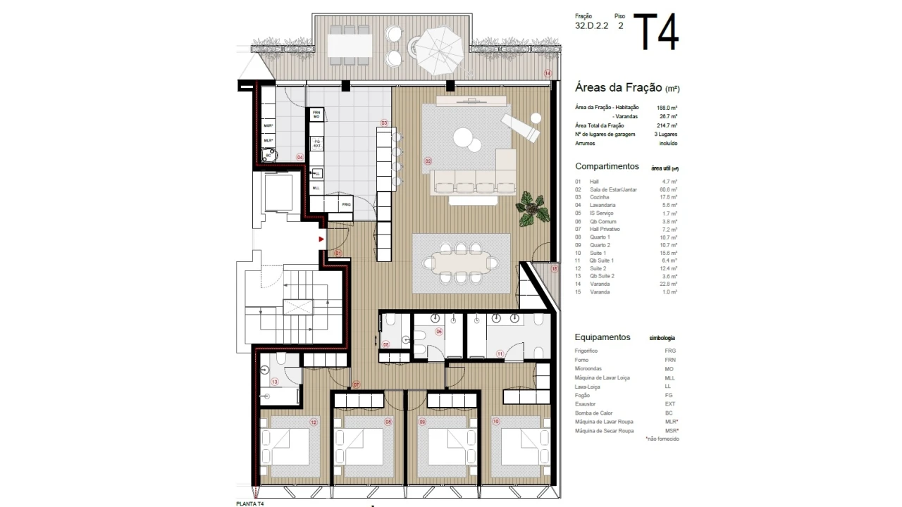 Apartamento T4 para Venda em Canidelo Foto 40