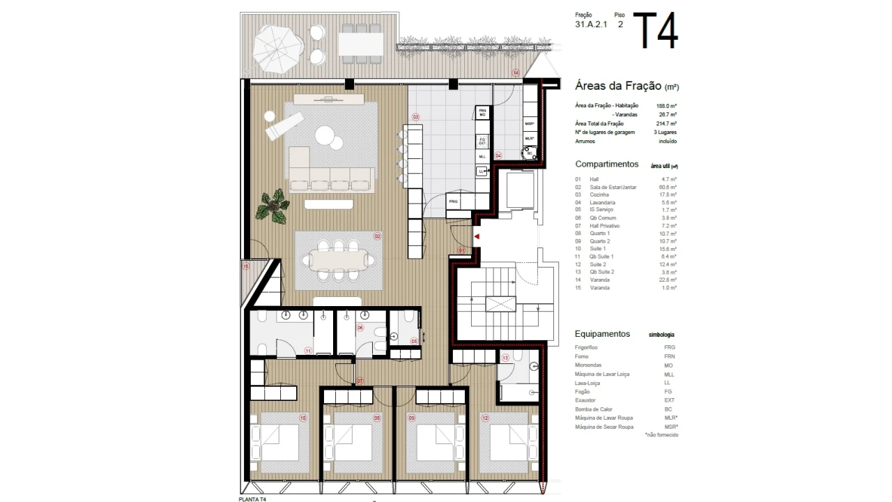 Apartamento T4 para Venda em Canidelo Foto 40