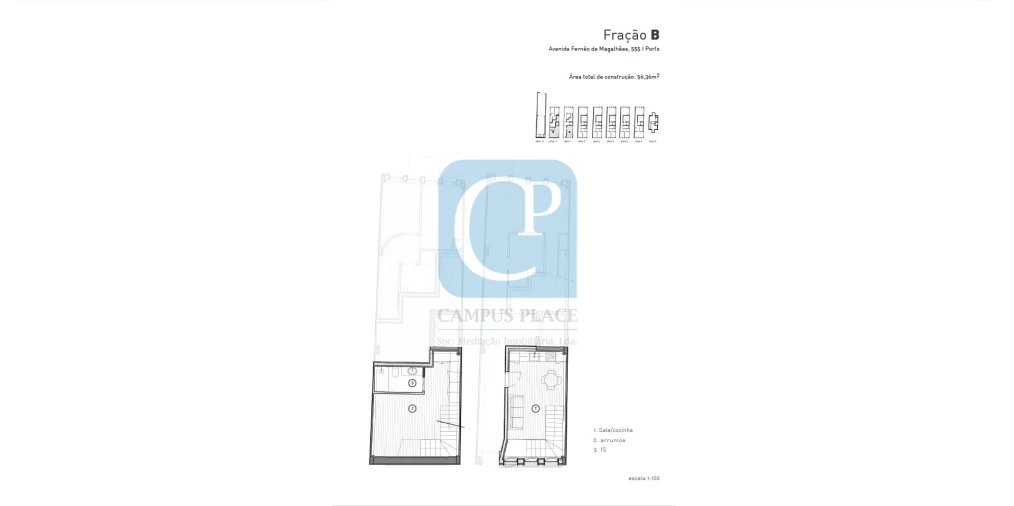 Apartamento T1 para Venda em Bonfim Planta 1