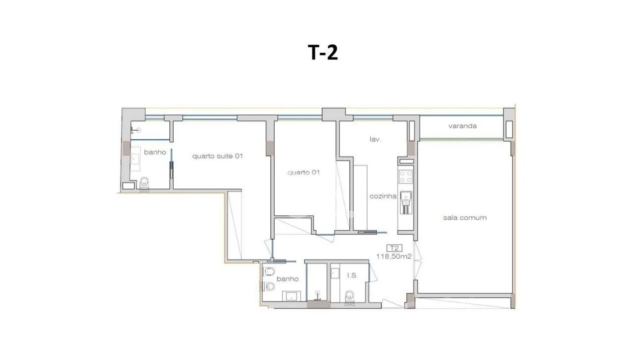 Apartamento T2 para Venda em Cedofeita, Santo Ildefonso, Sé, Miragaia, São Nicolau e Vitória Foto 19