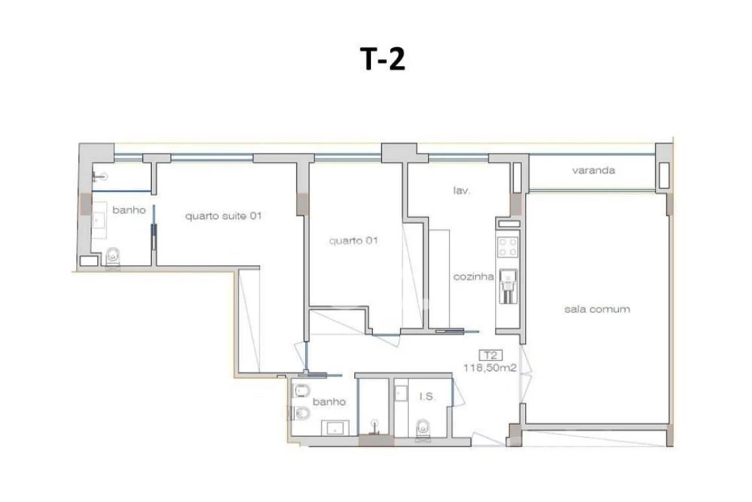 Apartamento T2 para Venda em Cedofeita, Santo Ildefonso, Sé, Miragaia, São Nicolau e Vitória Foto 22