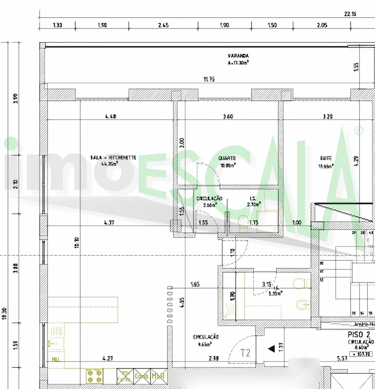Apartamento T2 para Venda em Marvila, Ribeira Santarém, São Salvador, São Nicolau Foto 23