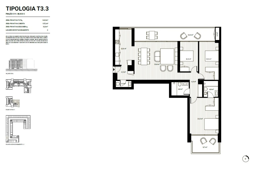 Apartamento T3 para Venda em Aguas Santas Foto 14