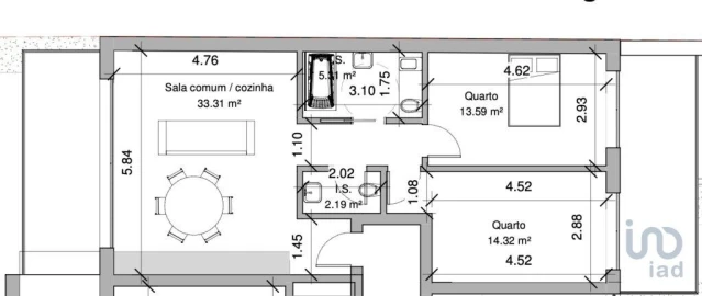 Apartamento T2 para Venda em Estômbar e Parchal
