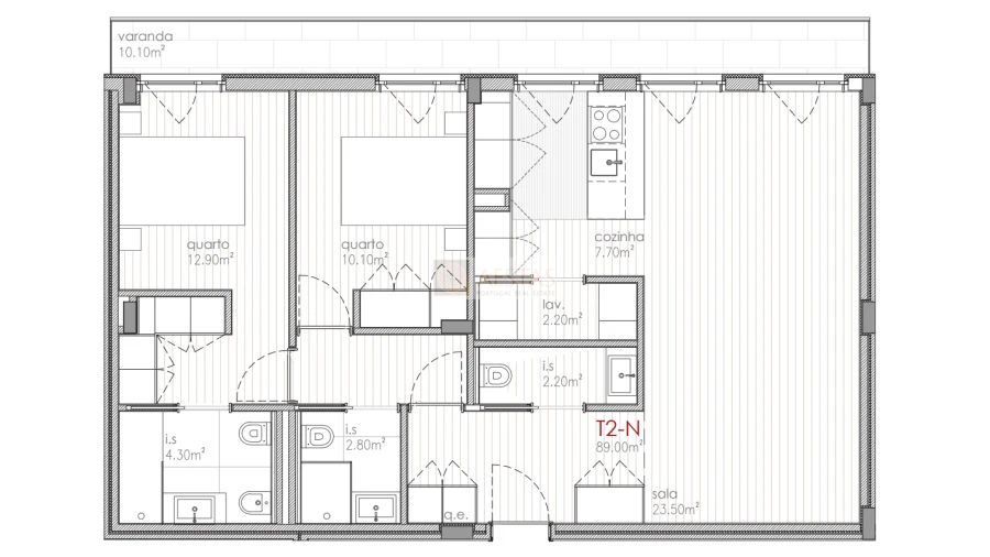 Apartamento T2 para Venda em Matosinhos e Leça da Palmeira Foto 11