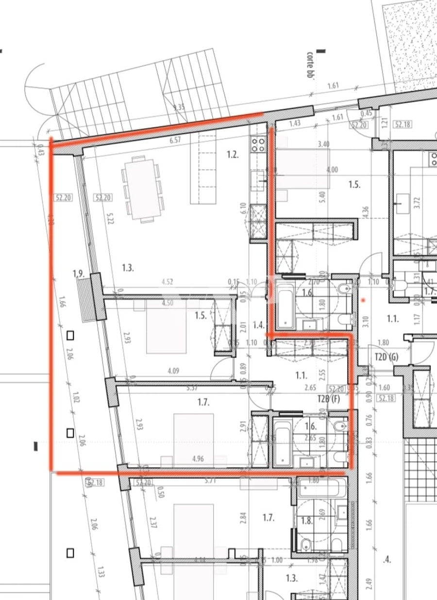Apartamento T2 para Venda em Almancil Planta 2