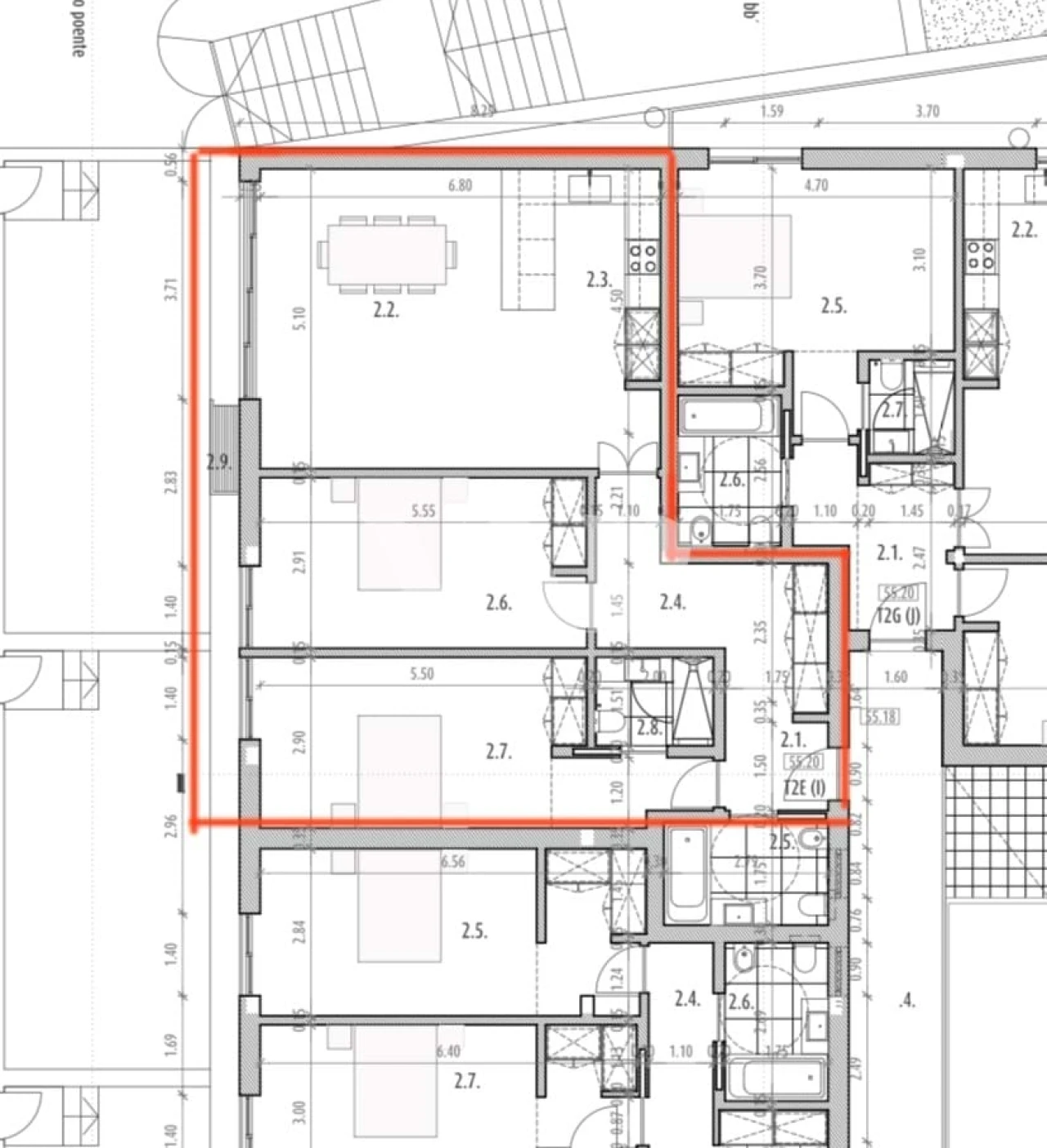 Apartamento T2 para Venda em Almancil Planta 3