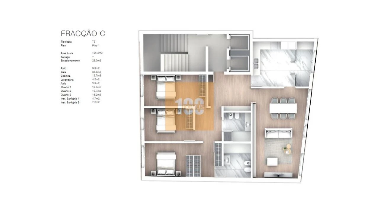 Apartamento T3 para Venda em Cedofeita, Santo Ildefonso, Sé, Miragaia, São Nicolau e Vitória Foto 31