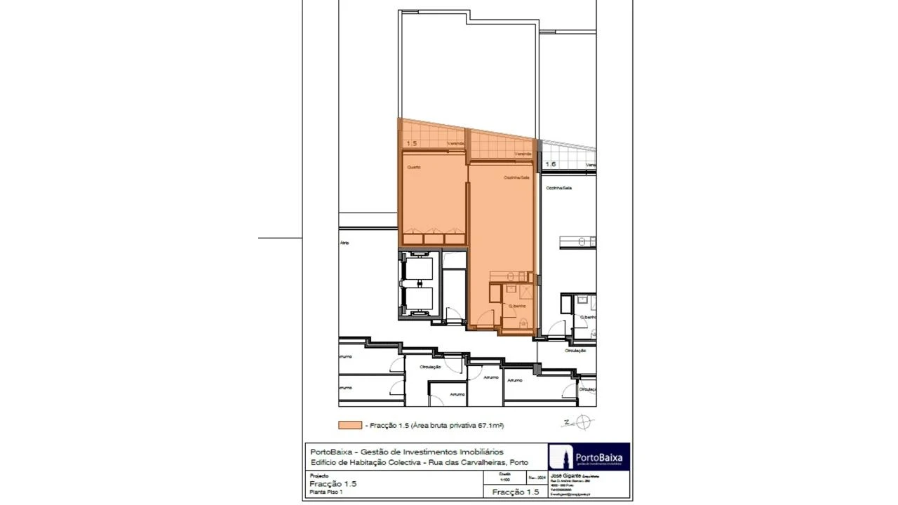 Apartamento T1 para Venda em Cedofeita, Santo Ildefonso, Sé, Miragaia, São Nicolau e Vitória Foto 27
