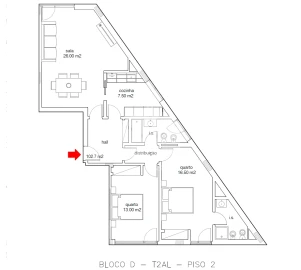 Apartamento T2 para Venda em Buarcos