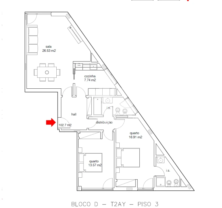 Apartamento T2 para Venda em Buarcos Foto 12