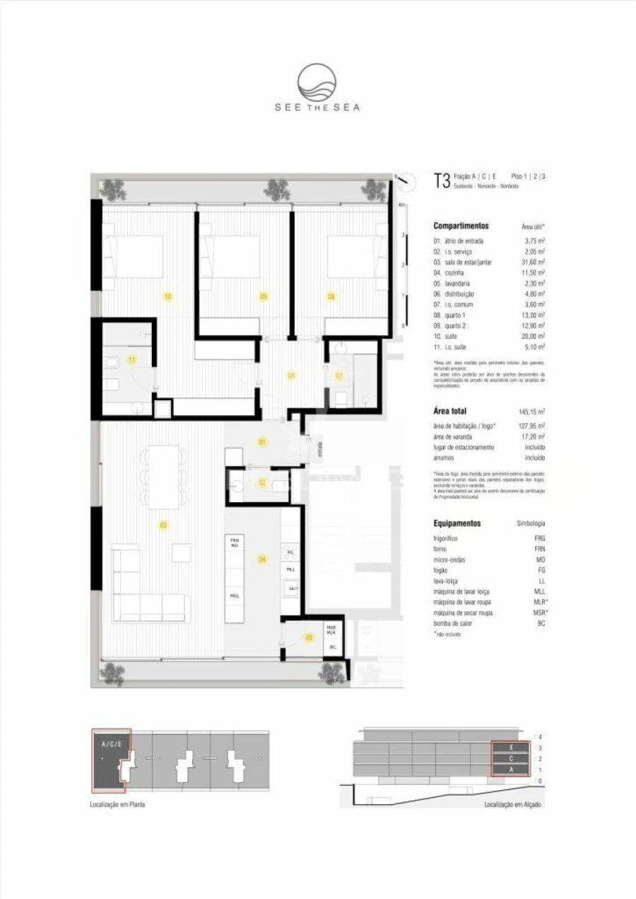 Apartamento T3 para Venda em Canidelo Foto 7
