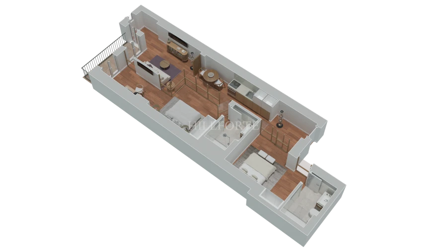 Apartamento T2 para Venda em Cedofeita, Santo Ildefonso, Sé, Miragaia, São Nicolau e Vitória Planta 1