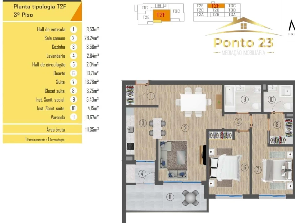Apartamento T2 para Venda em Santo Antonio Foto 6
