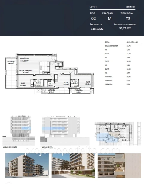 Apartamento T3 para Venda em Espinho