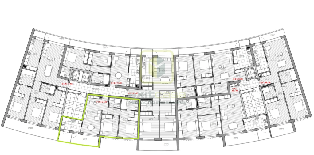 Apartamento T2 para Venda em Esgueira Planta 1