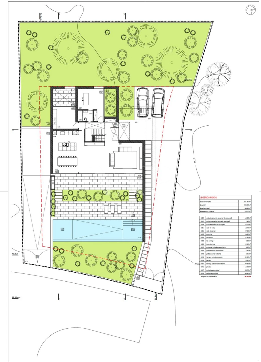 Moradia T4 para Venda em Quarteira Planta 2