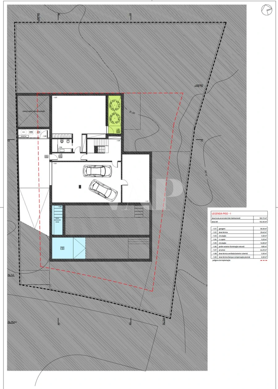 Moradia T4 para Venda em Quarteira Planta 1