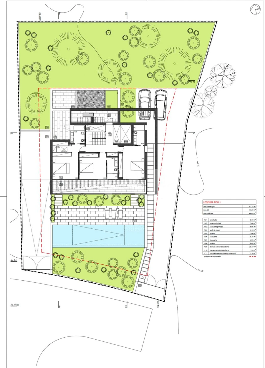 Moradia T4 para Venda em Quarteira Planta 3