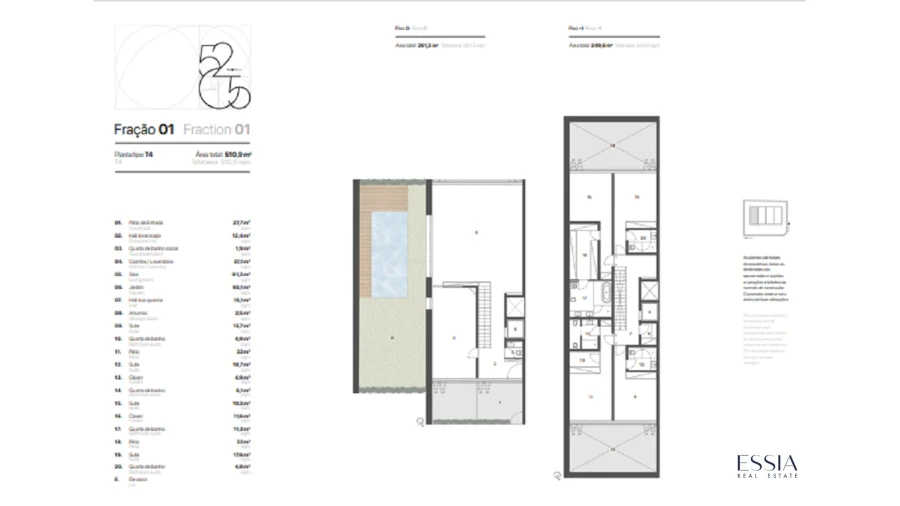Apartamento T4 para Venda em Aldoar, Foz do Douro e Nevogilde Planta 1