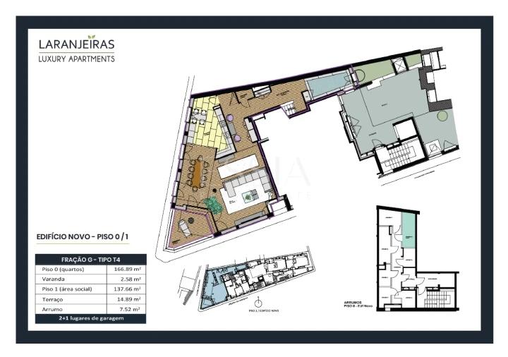 Apartamento T4 para Venda em Aldoar, Foz do Douro e Nevogilde Planta 1