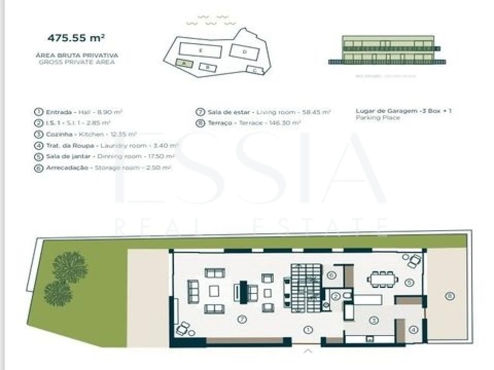 Apartamento T4 para Venda em Santa Marinha e São Pedro da Afurada Planta 2