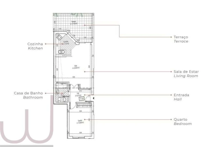 Apartamento T1 para Venda em Olhão Foto 16